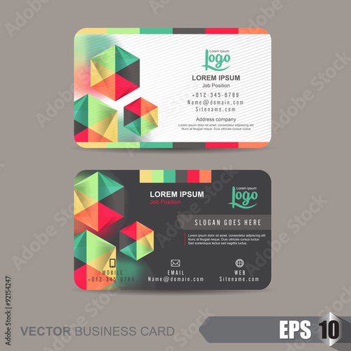 business card template,Vector illustration