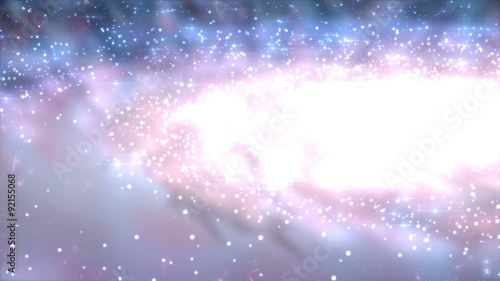 Big Bang, the Formation of Galaxies, the Flight through the Milky Way to the Earth, and a Drop in the Ocean. beautiful 3d animation, HD.