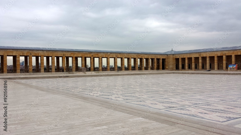 The square at Ataturk's Mausoleum in Turkey