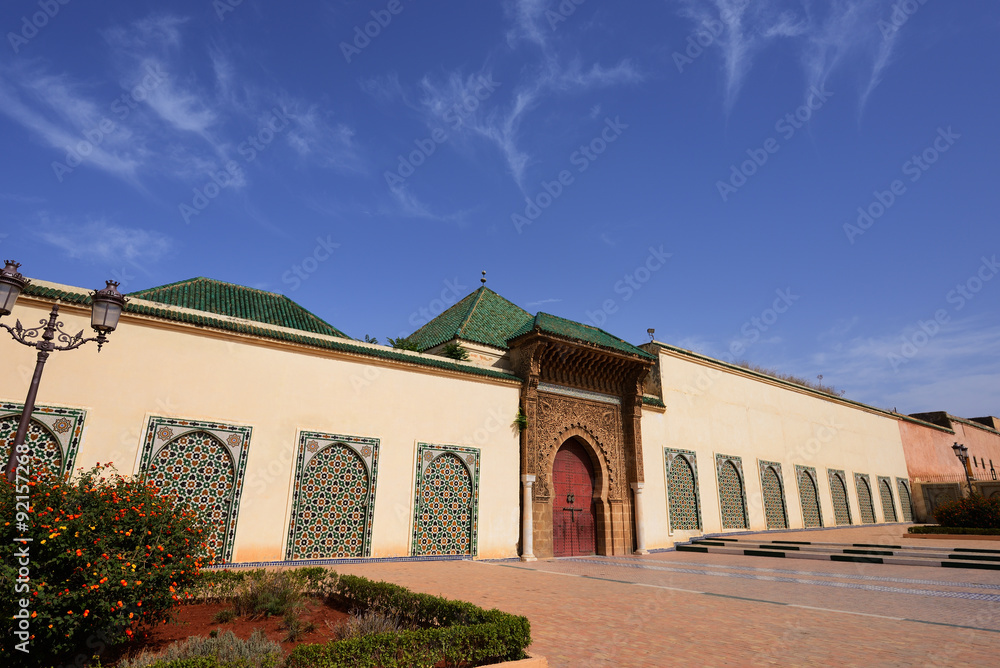 The Moulay Ismail Mausoleum. Meknes, Morocco