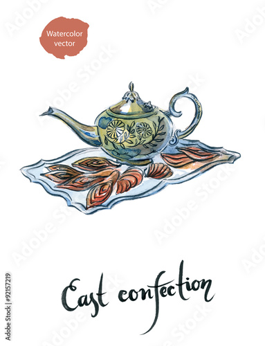 Watercolor east confection