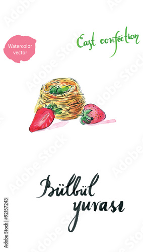 Watercolor east confection