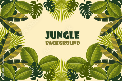 jungle background. vector illustration © sweet kiwi