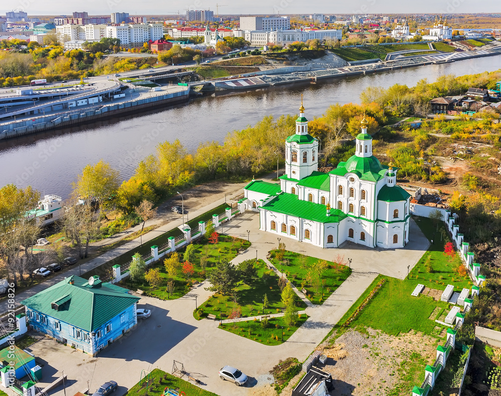 Voznesensko-Georgiyevsky church in Tyumen. Russia