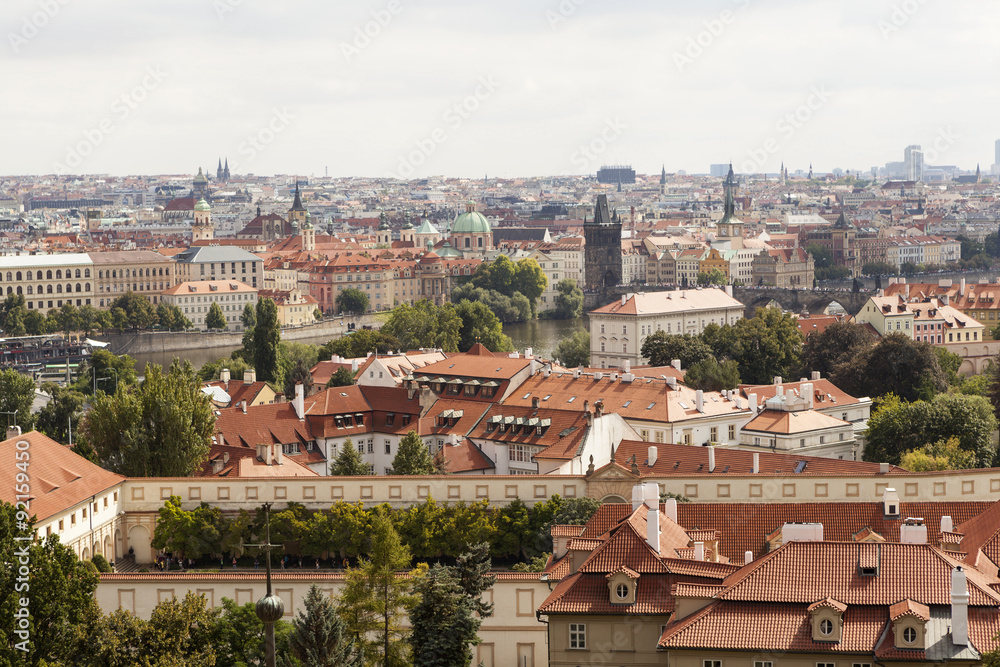 Вид на Прагу. Чехия.
