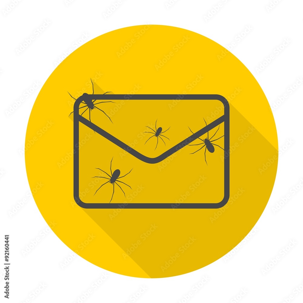 Spam letter with spiders Spam letter with spiders