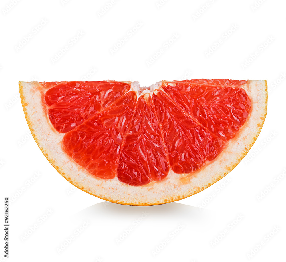 grapefruit slice isolated on white background grapefruit slice isolated on white background