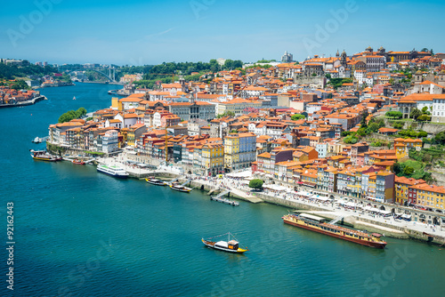 Portugal. Porto city. View of Douro river embankment © naughtynut