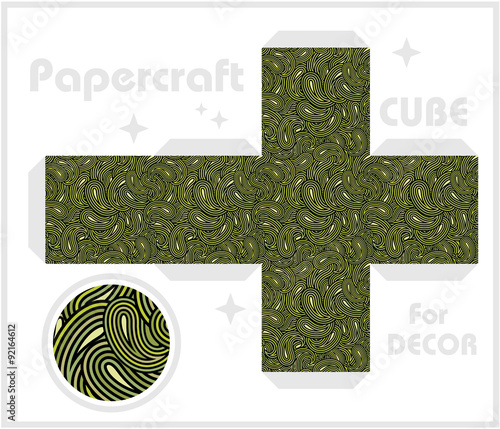 Paper cube for children games and decoration.