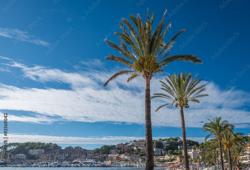 Sóller, Mallorca, Strandpromenade und Hafen