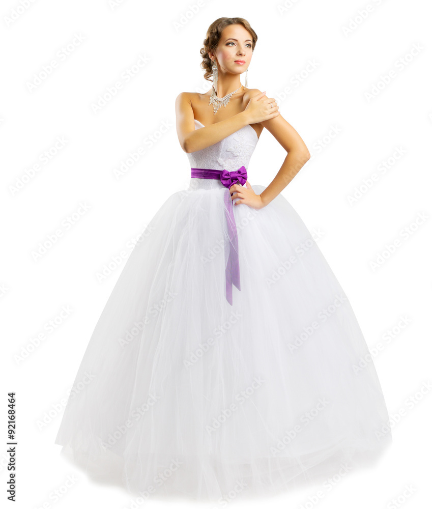 Girl in wedding dress