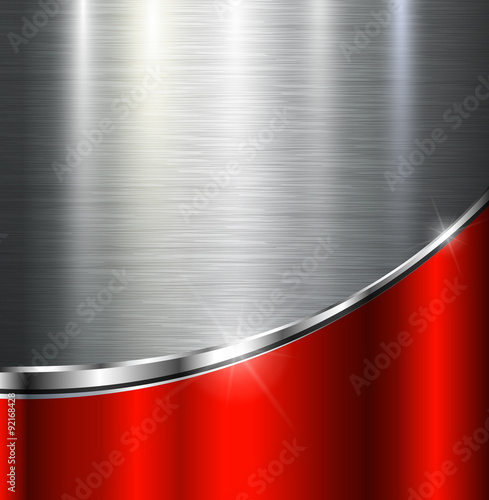 Metallic background polished steel texture