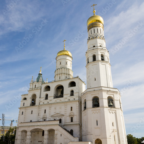 Ivan the Great Bell tower on Cathedral Square in Kremlin, Moscow, Russia