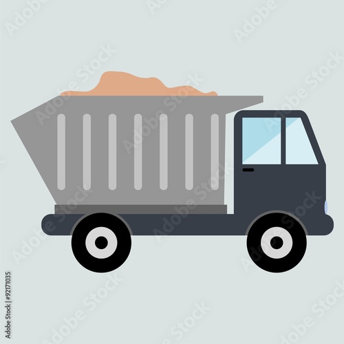 Truck with sand 