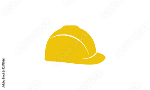 construction hat vector icon logo design concept