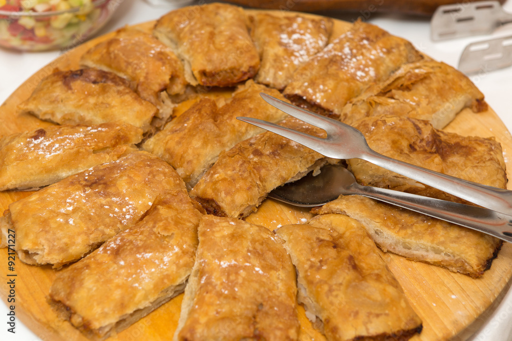 Strukle - famous Croatian appetizer made with fresh cheese from Strukle - famous Croatian appetizer made with fresh cheese from