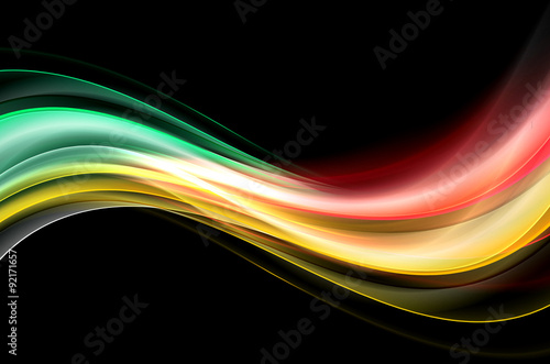 Abstract Waves Art Background
