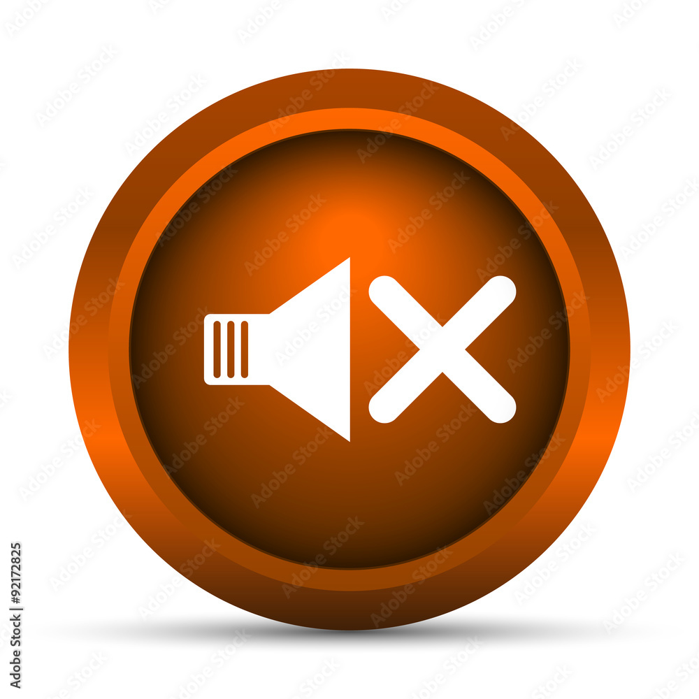 Obraz premium No sound icon