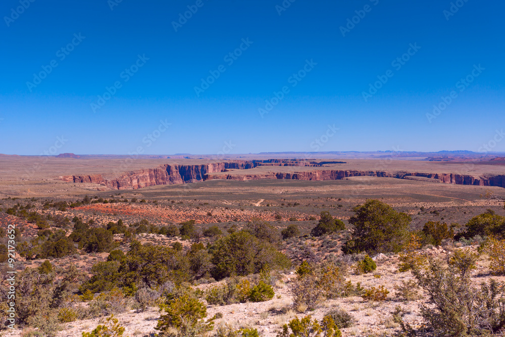 Landscape view near Colorado river canyons, USA