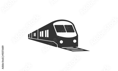 train vector icon logo design concept
