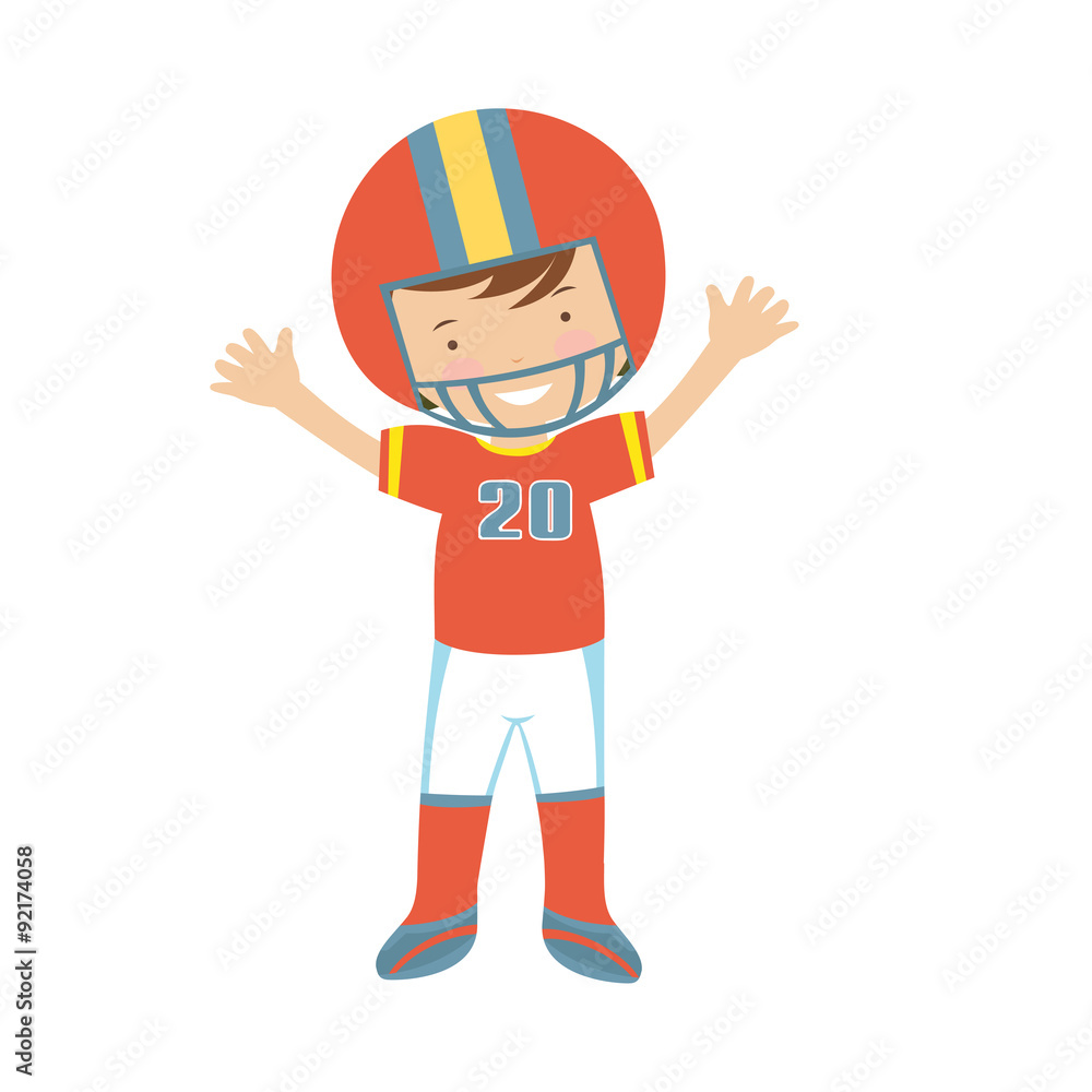 American Football player character American Football player character