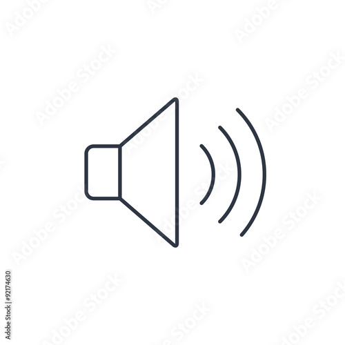 Speaker volume outline icon