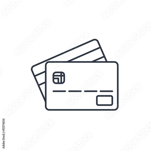 Credit card outline icon