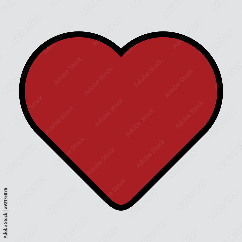 Heart icon. One of set web icons