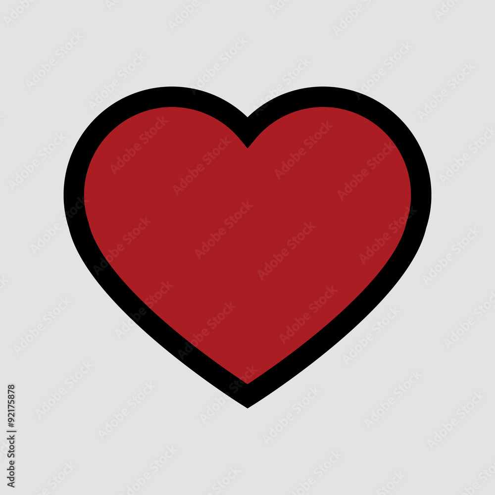 Heart icon. One of set web icons Heart icon. One of set web icons