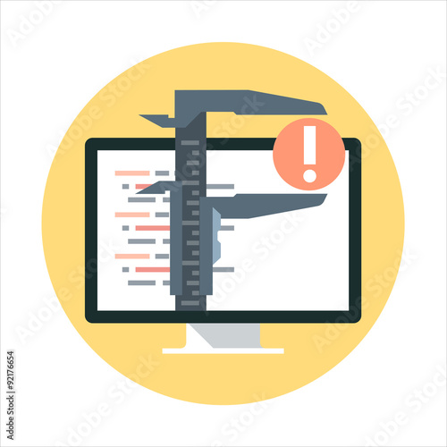 Antivirus theme, flat style, colorful, vector icon for info grap