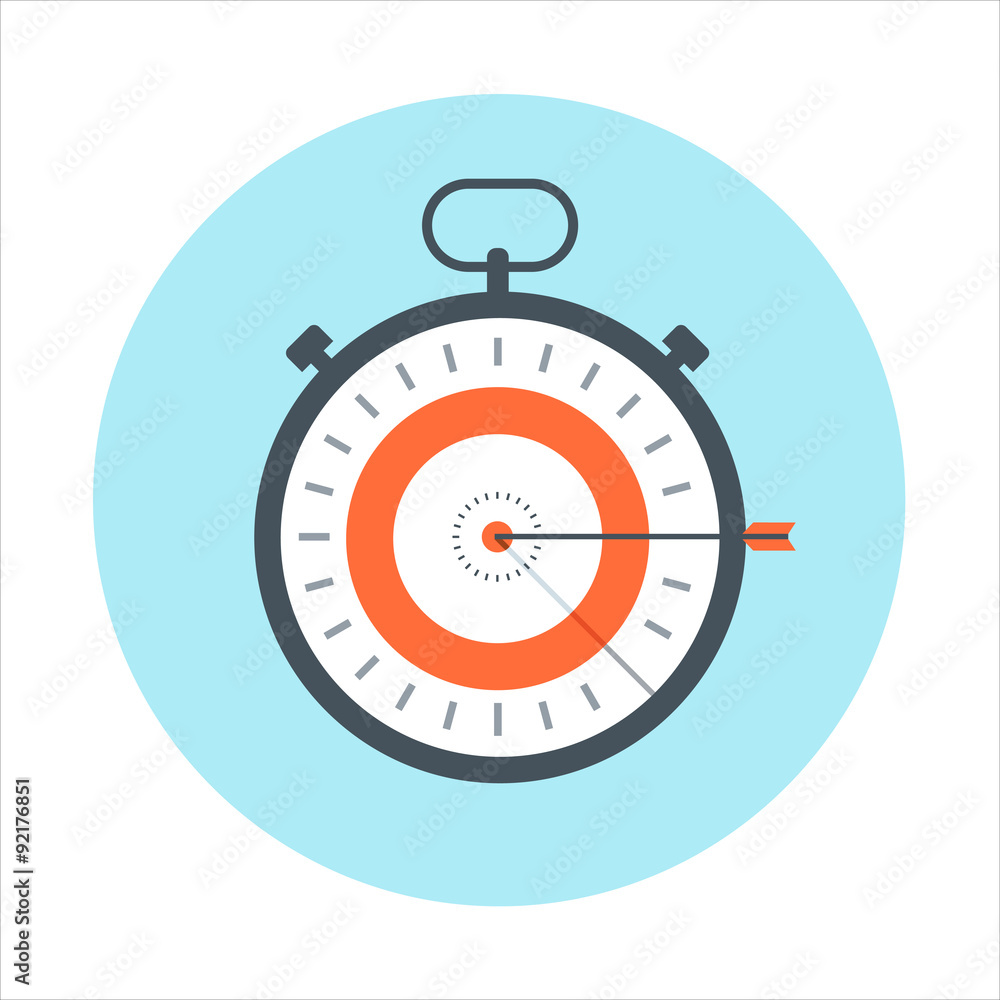 Time management, time is money theme, flat style, colorful, vect Time management, time is money theme, flat style, colorful, vect