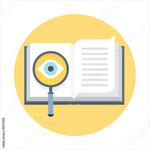 Know how, manual, help flat style, colorful, vector icon for inf