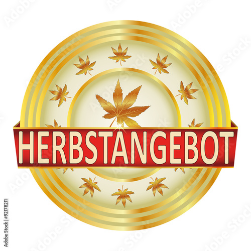 herbst,herbstlaub,herbstblatt,laub,gütesiegel, siegel,plakette,etikett,aufkleber,angebot