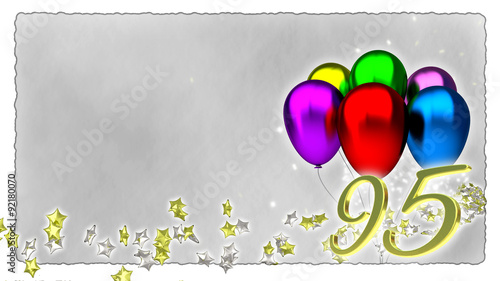 birthday concept with colorful baloons - 95th photo