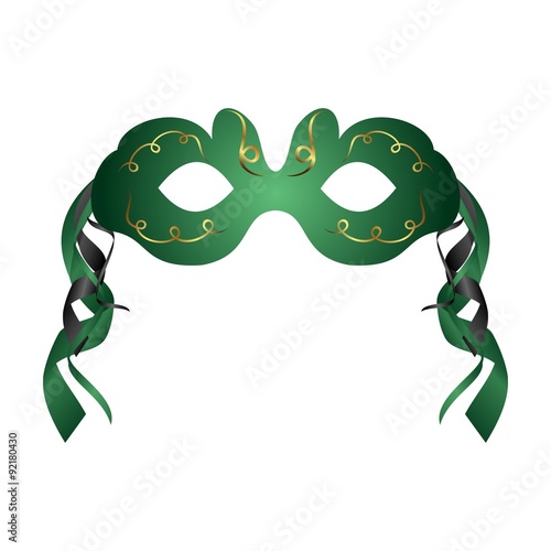 realistic carnival or theater mask isolated