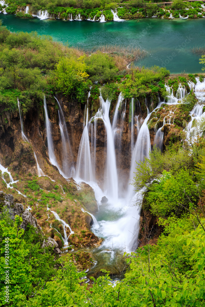 Fototapeta premium Waterfalls in Plitvice National Park