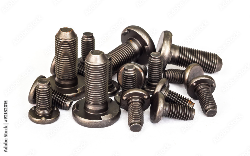 Special bolts at line production automotive part. Special bolts at line production automotive part.