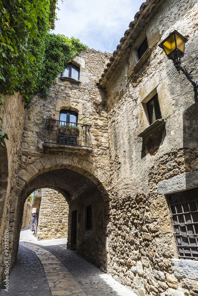 Medieval street in Catalonia
