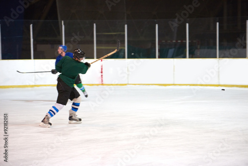 Canvas Print ice hockey player in action
