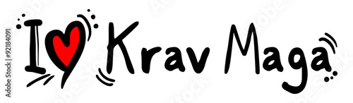 Bild auf Leinwand Krav Maga love