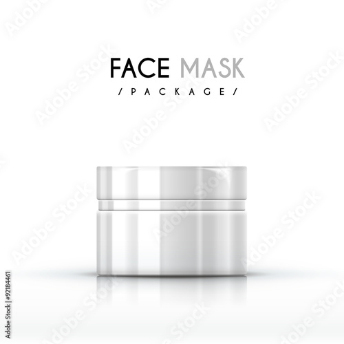 cream face mask package