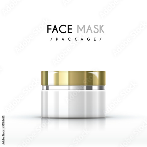 cream face mask package