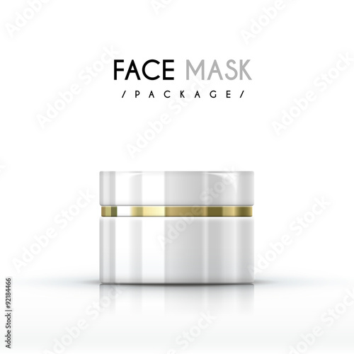 cream face mask package