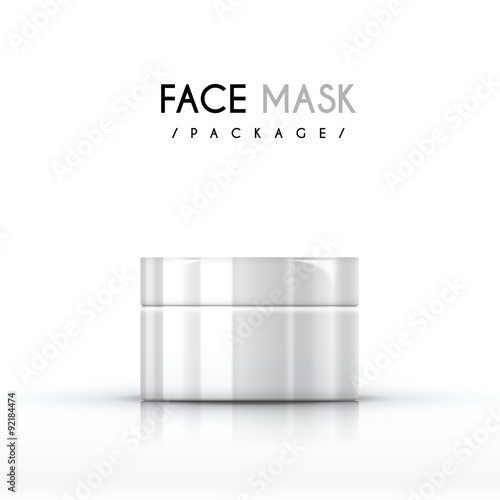 cream face mask package