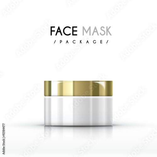 cream face mask package