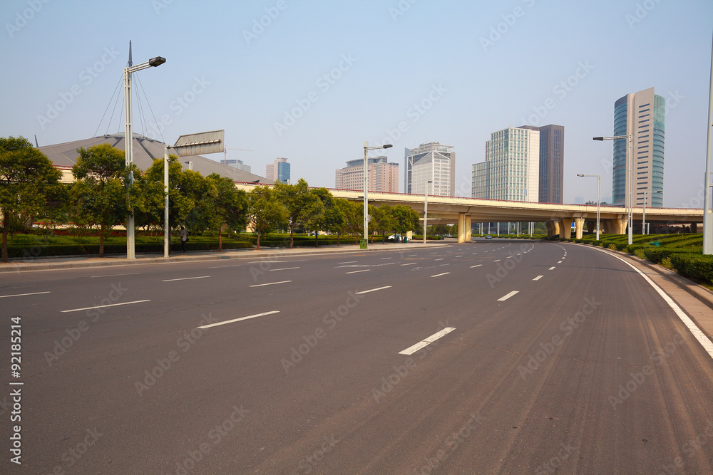 Asphalt pavement city road