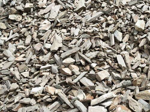 Photography Plurality of stones with sharp edges, texture.