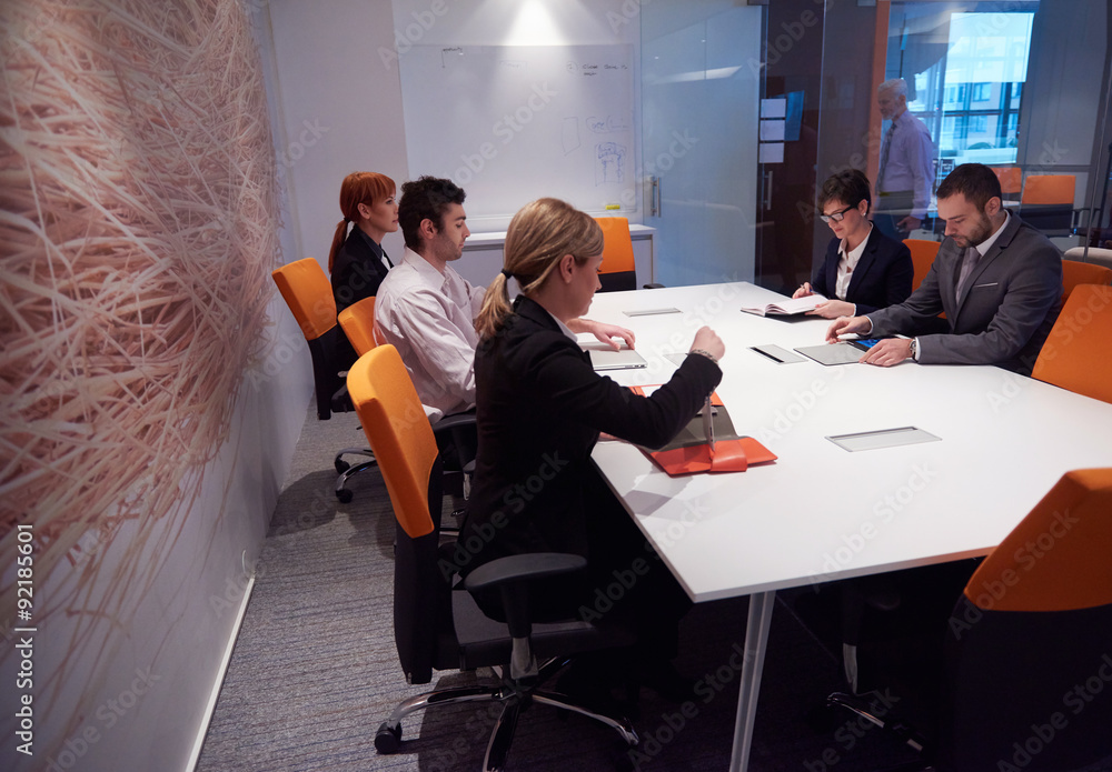 Fototapeta premium business people group on meeting
