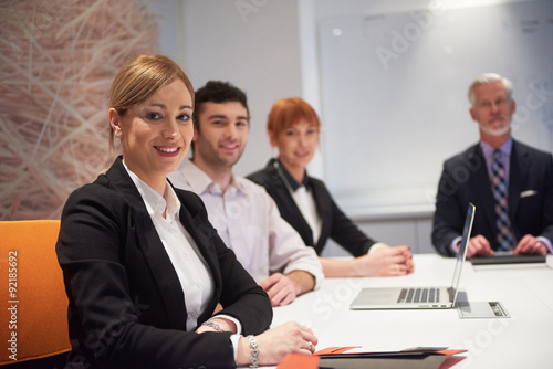 business people group on meeting