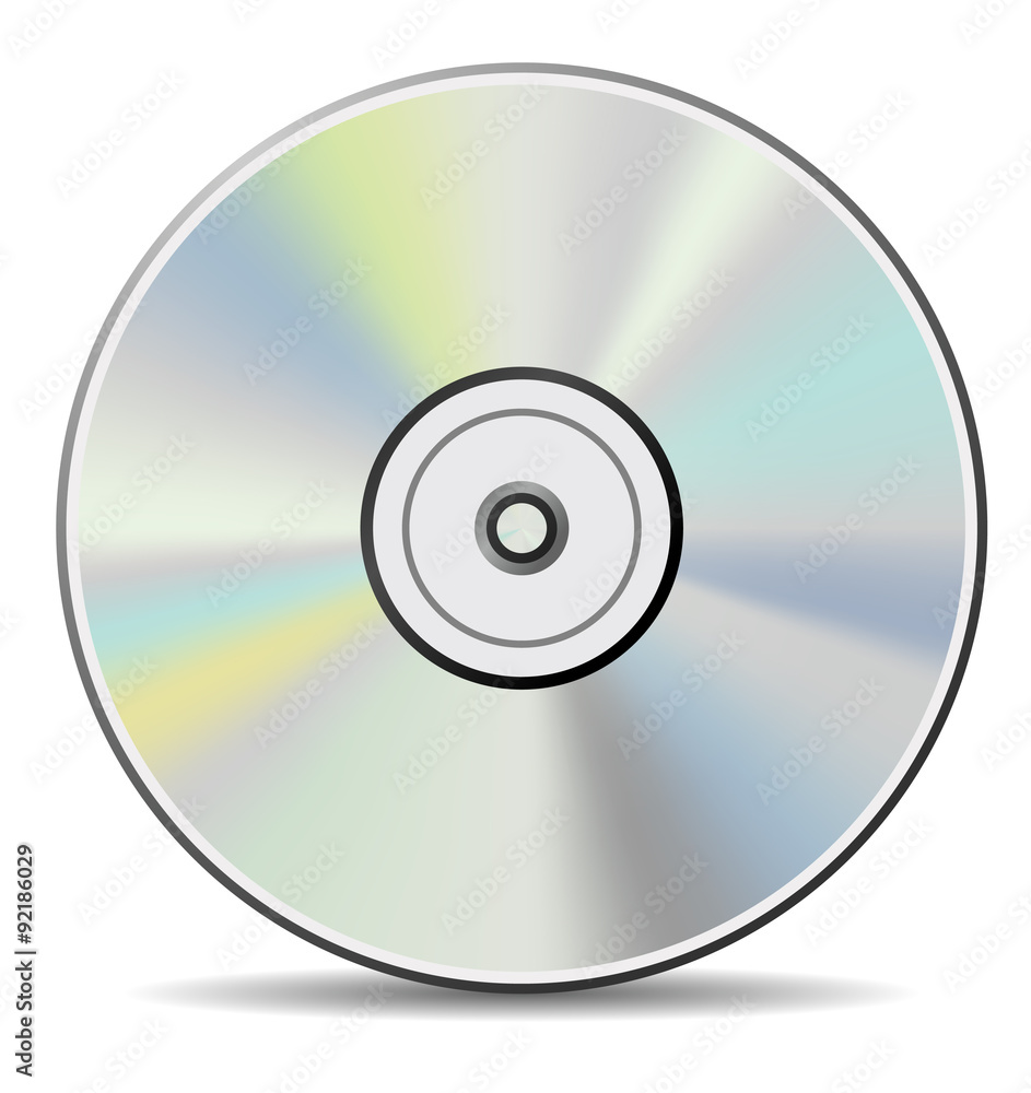 Blu-ray, DVD, CD or disc vector icon image Blu-ray, DVD, CD or disc vector icon image